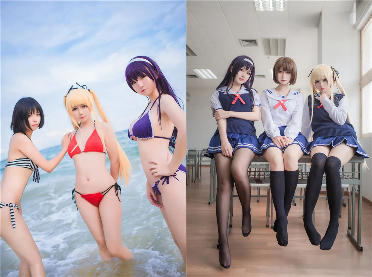 白金Saki写真合集下载｜JK制服·泳装·和风Cosplay作品持续更新
